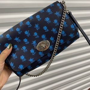 Coach small floral crossbody bag NWT